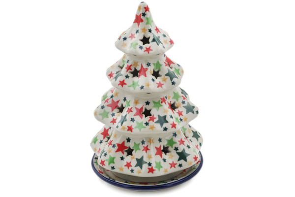 Christmas Tree Candle Holder 8"