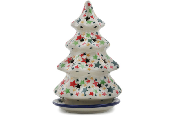 Christmas Tree Candle Holder 8"
