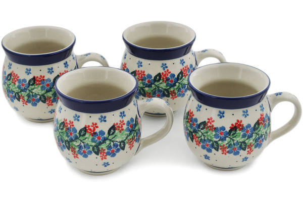 Set of Four 12 oz Bubble Mugs