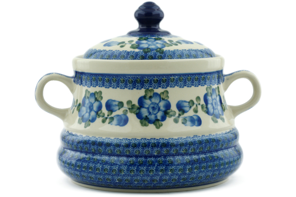 Jar with Lid and Handles 9"