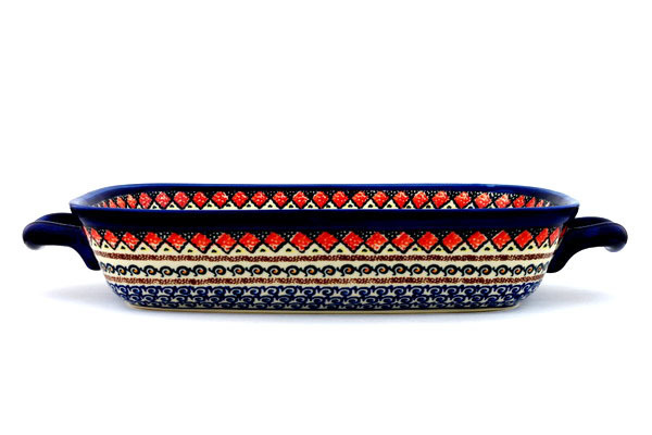 Rectangular Baker with Handles 19"