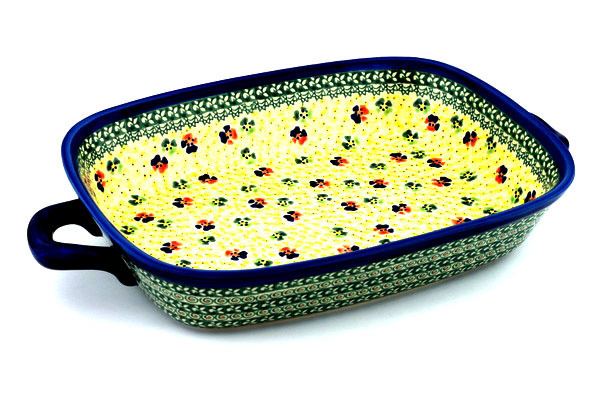 Rectangular Baker with Handles 19"