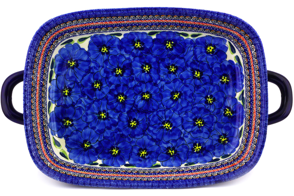 Rectangular Baker with Handles 19"