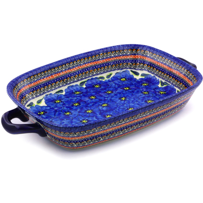 Rectangular Baker with Handles 19"