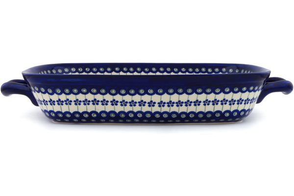 Rectangular Baker with Handles 19"