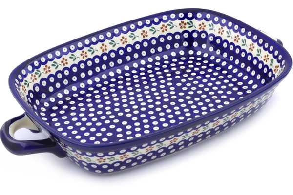 Rectangular Baker with Handles 19"