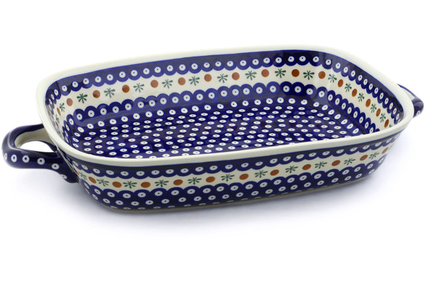 Rectangular Baker with Handles 19"