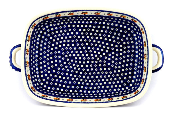 Rectangular Baker with Handles 19"