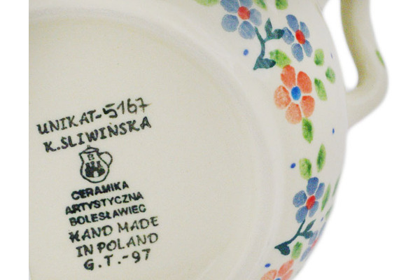 Jar with Lid and Handles 6"