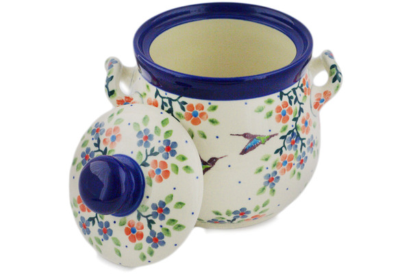 Jar with Lid and Handles 6"
