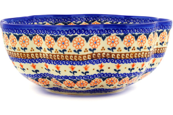 Scalloped Fluted Bowl 10"