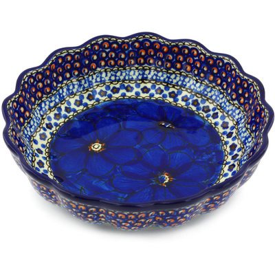 Scalloped Fluted Bowl 8"