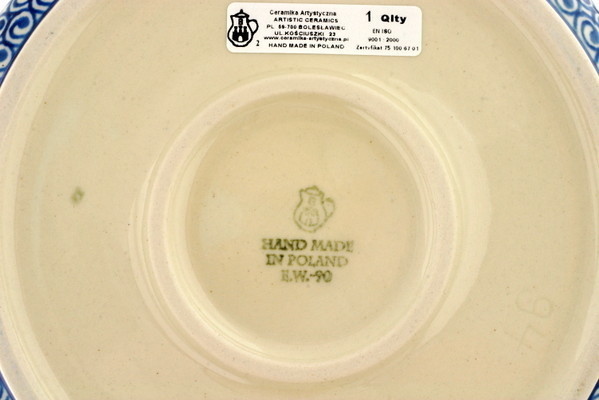 Jar with Lid and Handles 9"