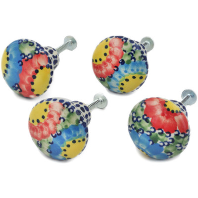 Set of 4 Drawer Pull Knobs 1-1/2 inch