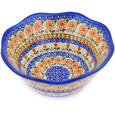 Scalloped Fluted Bowl 7"