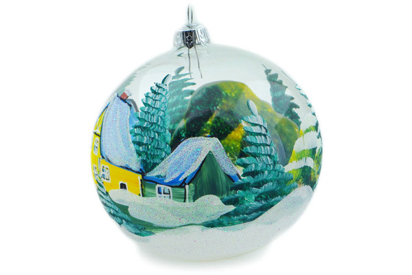 Christmas Ball Ornament 4"
