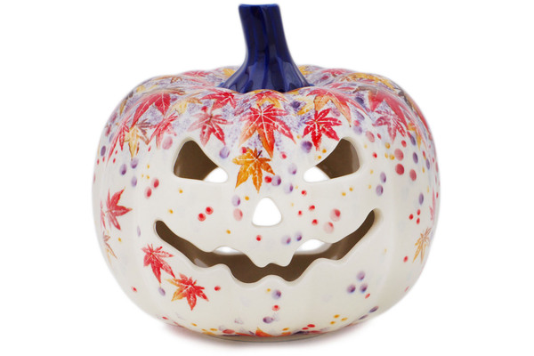 Jack O Lantern Candle Holder 7"