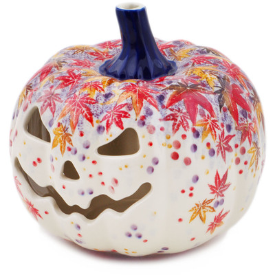 Jack O Lantern Candle Holder 7"