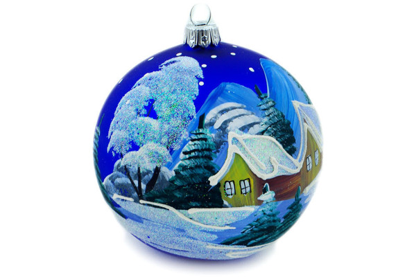 Christmas Ball Ornament 4"