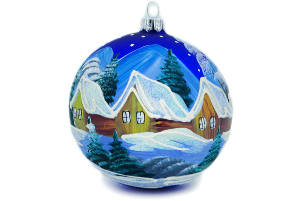Christmas Ball Ornament 4"