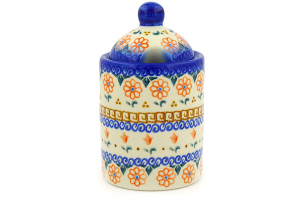 Jar with Lid with Opening 6"