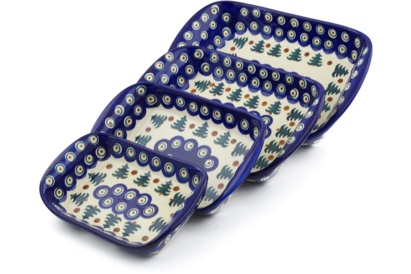 Set of 4 Rectangular Bakers 11"