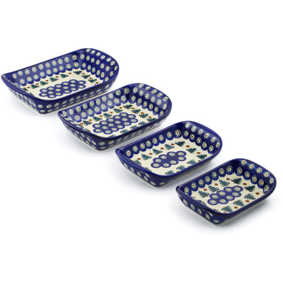 Set of 4 Rectangular Bakers 11"