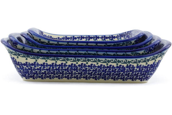 Set of 4 Rectangular Bakers 11"