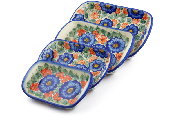 Set of 4 Rectangular Bakers 11"