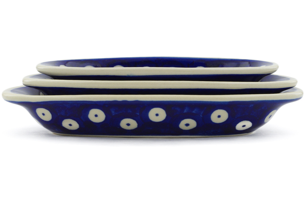 Condiment set of 3 nesting dishes: 7¼-inch, 6½-inch, 5¾-inch