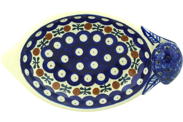 Lemon Plate with Toothpick Holder 8"