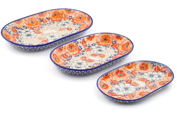 Set of 3 Platters 13"