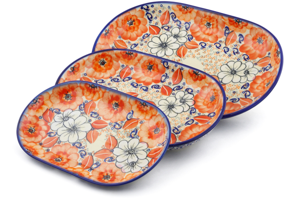 Set of 3 Platters 13"