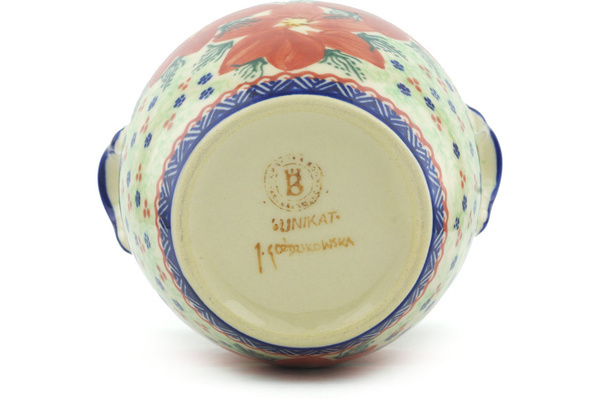 Jar with Lid and Handles 7"