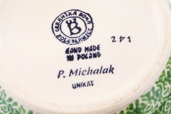 Jar with Lid and Handles 8"