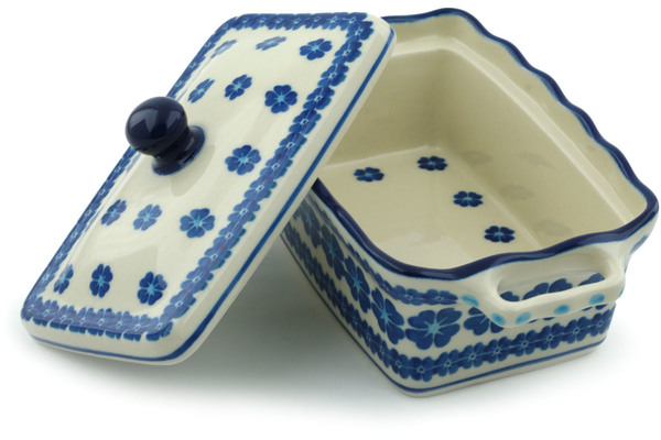 Jar with Lid and Handles 8"