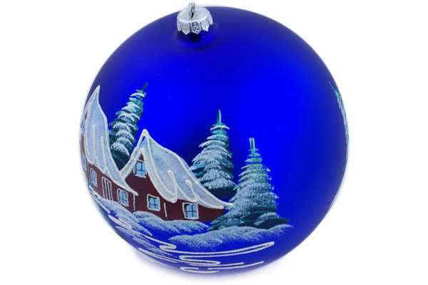 Christmas Ball Ornament 4"