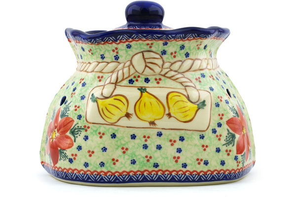 Garlic and Onion Jar 9"