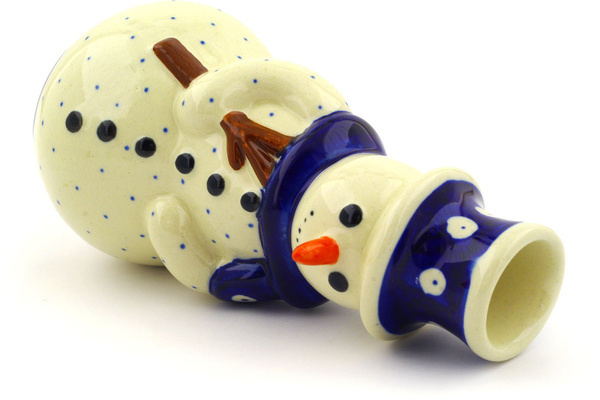Snowman Candle Holder 6"