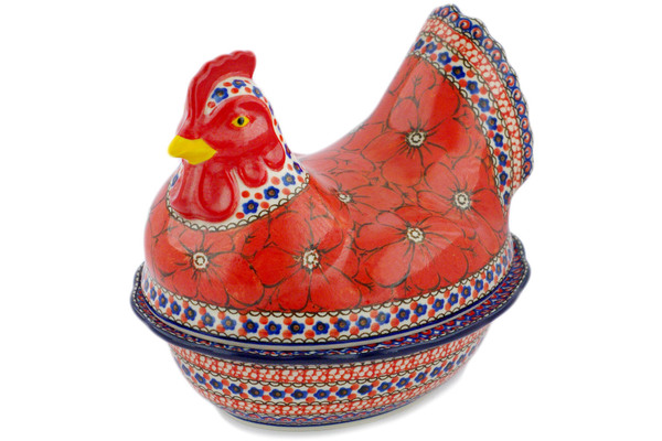 Hen Shaped Jar 9"