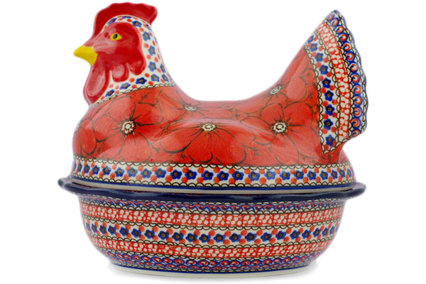 Hen Shaped Jar 9"