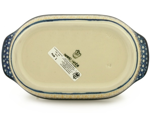 Oval Baker with Handles 8"