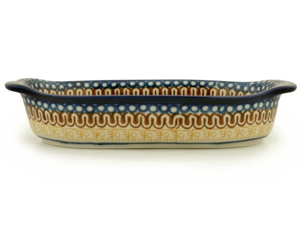 Oval Baker with Handles 8"