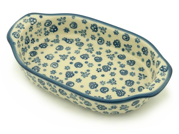 Oval Baker with Handles 8"