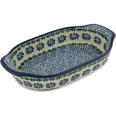 Oval Baker with Handles 8"