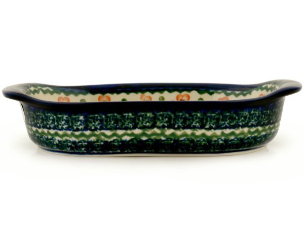 Oval Baker with Handles 8"