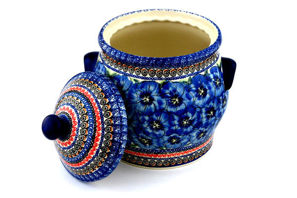 Jar with Lid and Handles 11"