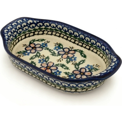 Oval Baker with Handles 8"