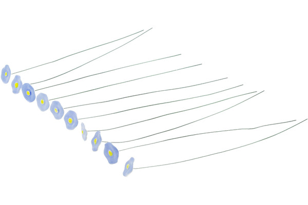 10-Piece Ceramic Flowers Set