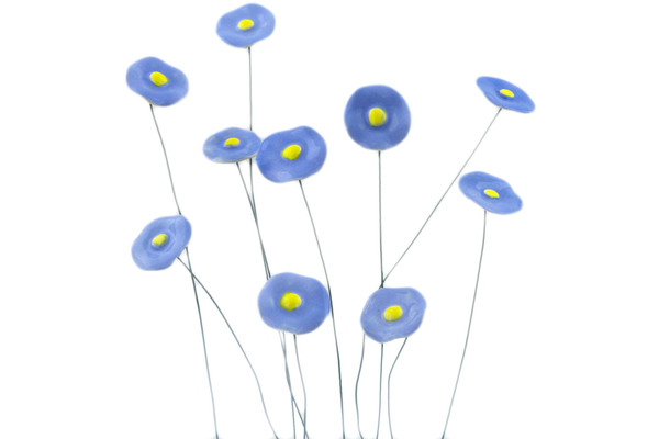 10-Piece Ceramic Flowers Set